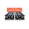 VEVOR 4er Set Aluprofil 1000 mm T-Nut 4040 Aluminium Profil, Nutenprofil für 3D-Drucker, CNC-Maschine DIY