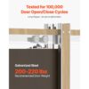 VEVOR Schiebetürrahmen-Set für 1219–1829 mm breite & 2032 mm hohe Türen, für Wohnzimmer – Bild 5