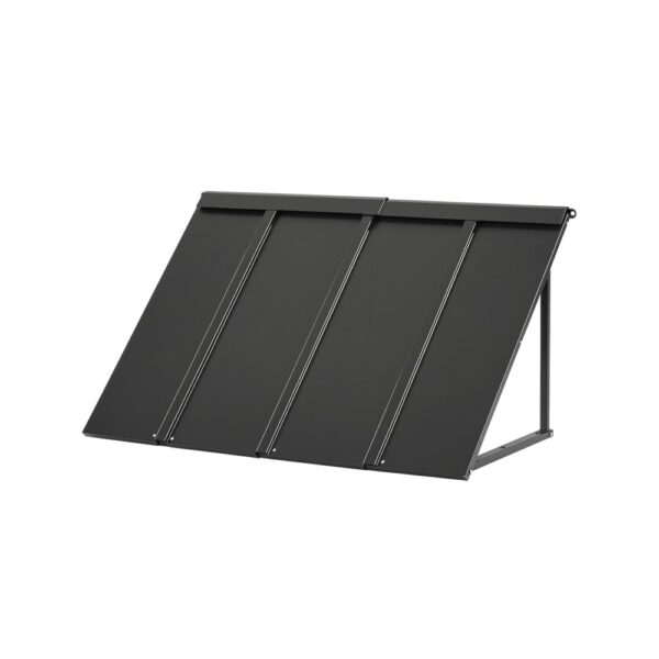 VEVOR Fenstermarkise 112,5x61x61 cm, Türvordach, Überdachung mit dreieckigem Stahlrahmen für Türen
