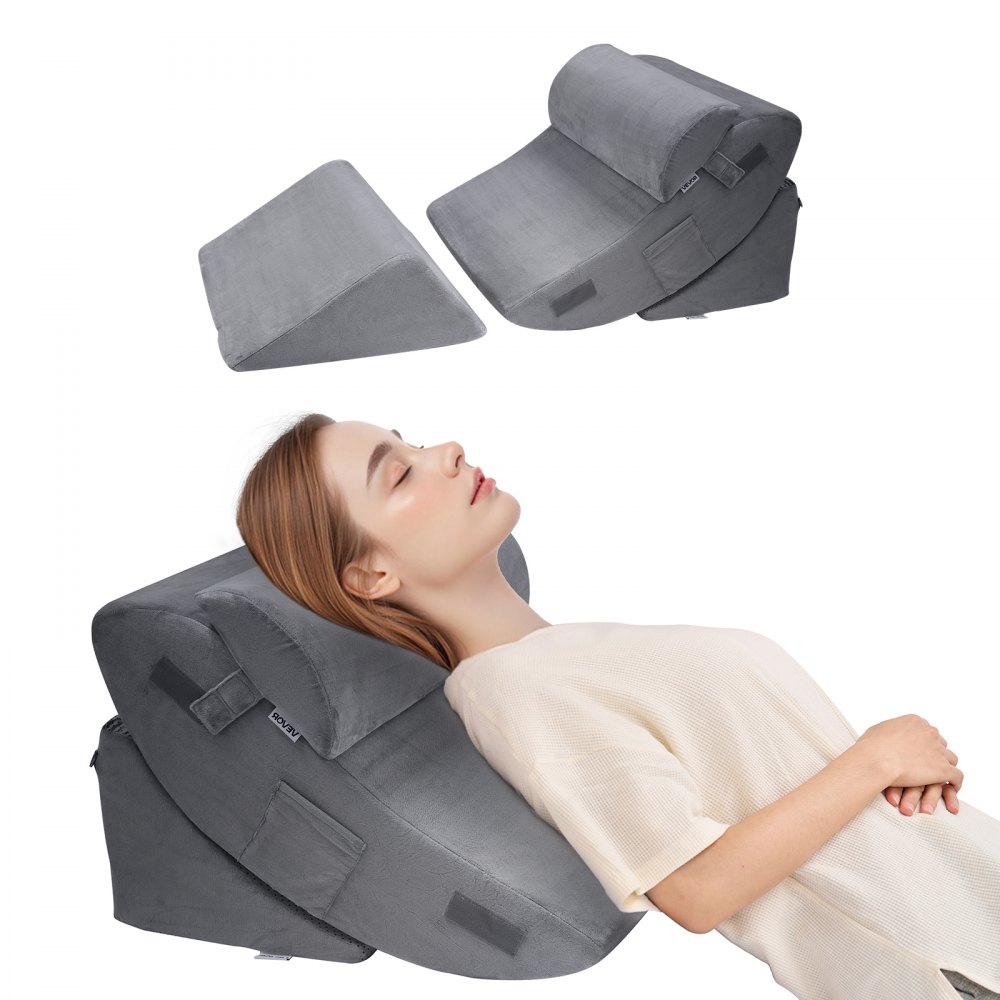 VEVOR Orthopädisches Bett Keilkissen, 4-teilig, Unterstützung für Bein