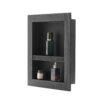 VEVOR Duschnische, 10,16x40,64x50,8 cm, Wandnische mit beweglichem Trennregal