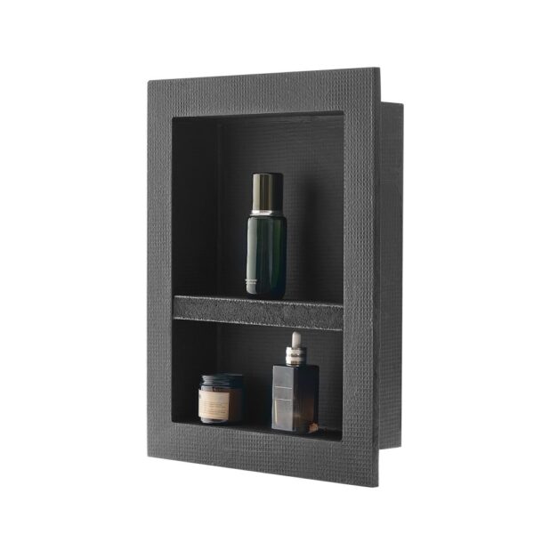 VEVOR Duschnische, 10,16x40,64x50,8 cm, Wandnische mit beweglichem Trennregal