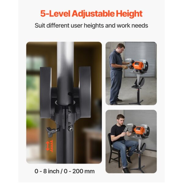 VEVOR Schleifständer, Tischschleifer-Sockel für Doppelschleifmaschinen mit 315x254 mm Montageplatte – Bild 5 VEVOR Schleifständer, Tischschleifer-Sockel für Doppelschleifmaschinen mit 315x254 mm Montageplatte – Bild 5