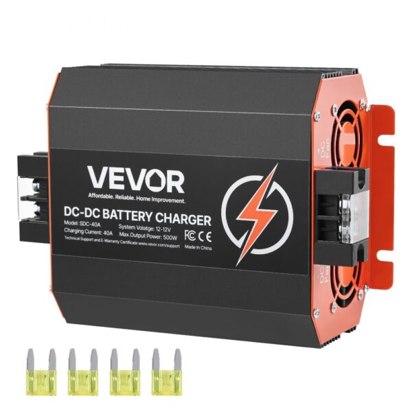 VEVOR 12 V 40 A DC/DC-Batterieladegerät, 500 W, GEL- und Nassbatterien