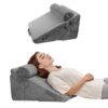 VEVOR Bettkeilkissen, 3-teiliges orthopädisches Bettkeil-Set, mit Bezug & Schaumstoffunterstützung