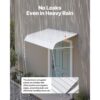 VEVOR Fenstermarkise 121,9x106,6x51cm, leichte & stabile Aluminium-Außenmarkisen, Schutz vor Regen – Bild 4