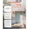 VEVOR Fenstermarkise 121,9x106,6x51cm, leichte & stabile Aluminium-Außenmarkisen, Schutz vor Regen – Bild 5