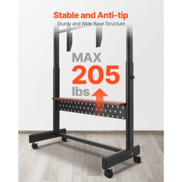 VEVOR rollbarer TV-Ständer TV-Wagen für 1397-2540 mm Bildschirme – Bild 4
