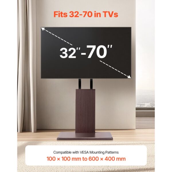 VEVOR Desktop TV-Ständer Fernsehständer für 812,8-1778 mm TVs bis zu 45 kg – Bild 2