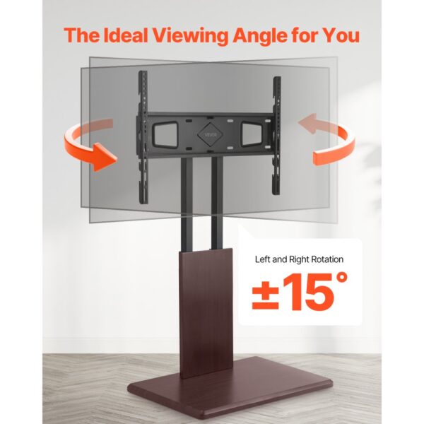 VEVOR Desktop TV-Ständer Fernsehständer für 812,8-1778 mm TVs bis zu 45 kg – Bild 5