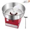 VEVOR elektrische Zuckerwattemaschine kommerzielle Zuckerwattegeräte (1000 W) mit 52 cm Edelstahlschüssel