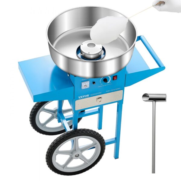 VEVOR elektrische Zuckerwattemaschine kommerzielle Zuckerwattegeräte mit Wagen (1000 W) mit 52 cm VEVOR elektrische Zuckerwattemaschine kommerzielle Zuckerwattegeräte mit Wagen (1000 W) mit 52 cm