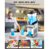 VEVOR Gewerbliche Slush Eis Maschine 15 L Slushie-Maker aus Edelstahl – Bild 3