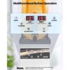 VEVOR Gewerbliche Slush Eis Maschine 15 L Slushie-Maker aus Edelstahl – Bild 4