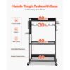 VEVOR Werkzeugwagen mit 4 Ebenen, Tragkraft 68 kg, Montagewagen für die Garage, 560x350x970 mm – Bild 5