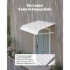 VEVOR Fenstermarkise 101,6x106,6x51 cm, leichte & stabile Aluminium-Außenmarkisen, Schutz vor Regen – Bild 4