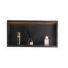 VEVOR Duschnische, 10,16x33,02x63,5 cm, versenkte Wandnische mit LED-Streifen