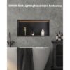 VEVOR Duschnische, 10,16x33,02x63,5 cm, versenkte Wandnische mit LED-Streifen – Bild 4