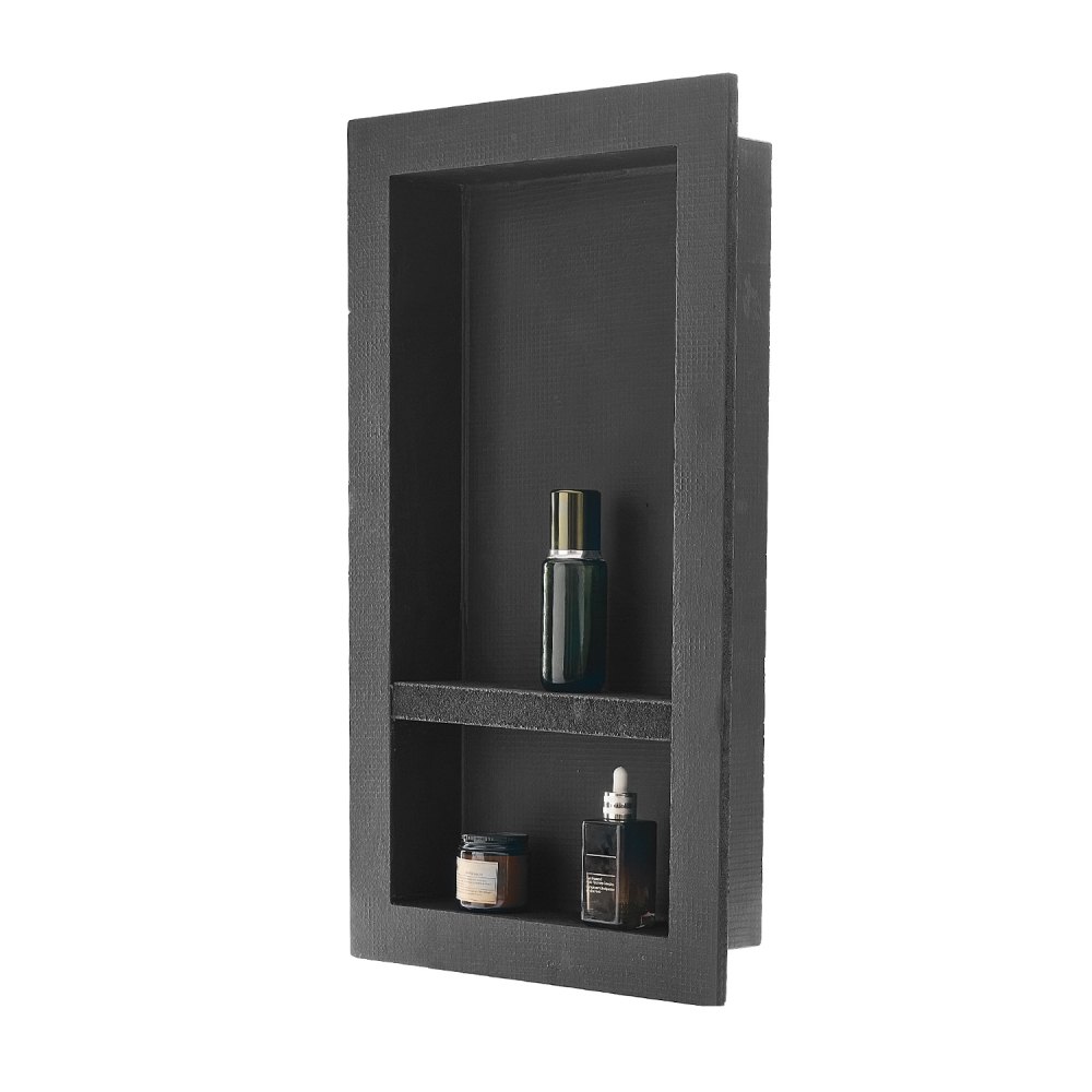 VEVOR Duschnische, 10,16x40,64x71,12 cm, Wandnische mit beweglichem Trennregal