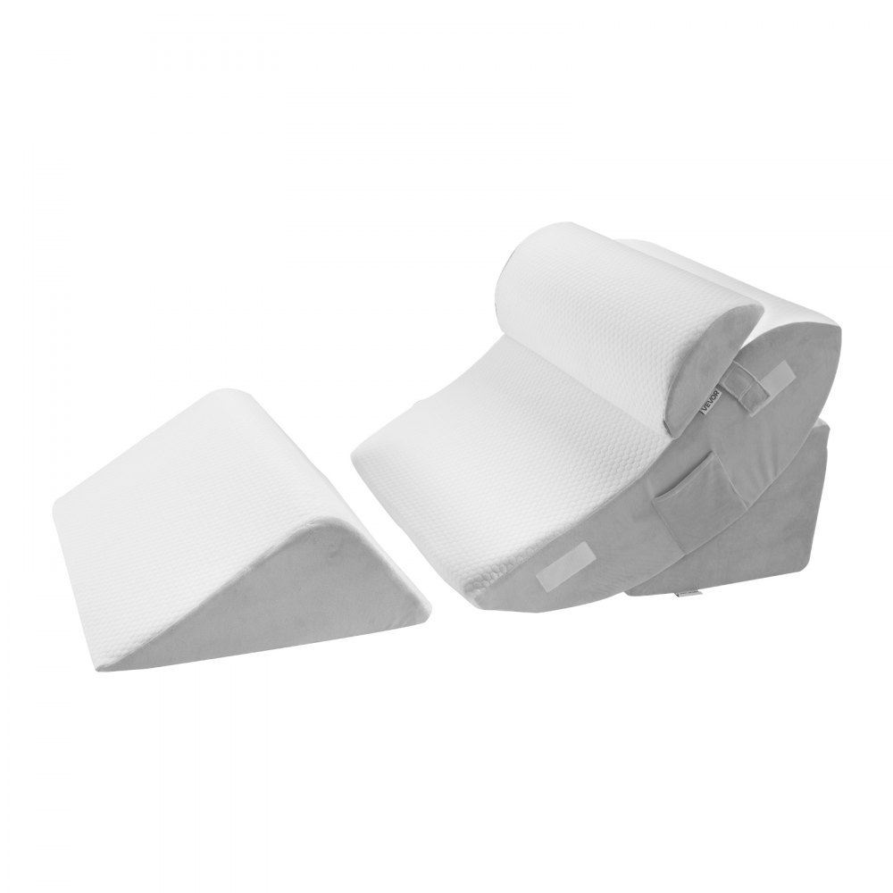 VEVOR Orthopädisches Bett Keilkissen, 4-teilig, Stütze für Beine, Nacken & Schultern