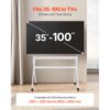 VEVOR TV-Ständer rollbarer TV-Wagen für 889–2540 mm Fernseher Fernsehständer TV Standfuß bis zu 90 kg – Bild 2