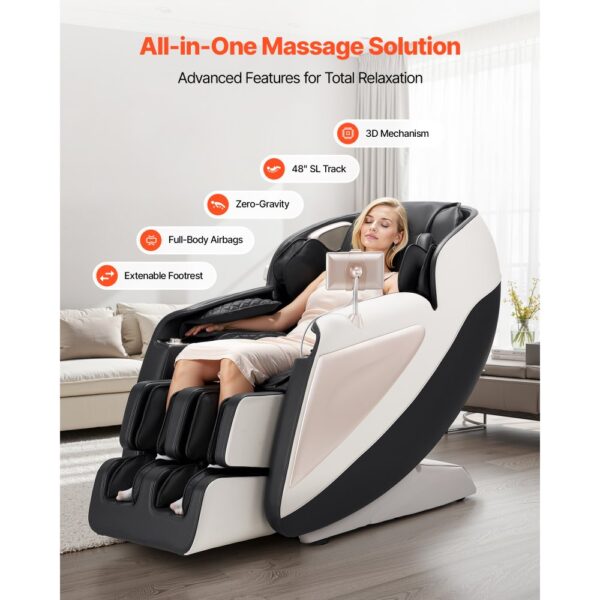 VEVOR Massagesessel Ganzkörpermassagesessel Zero Gravity mit SL-Schiene & 18 Auto-Modi – Bild 2 VEVOR Massagesessel Ganzkörpermassagesessel Zero Gravity mit SL-Schiene & 18 Auto-Modi – Bild 2