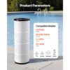 VEVOR Pool-Filterkartusche, 4er-Pack, Wasserfilter 7,4 m², kompatibel mit CCP320 – Bild 2