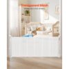 VEVOR einziehbares Babygitter ausziehbar (max. 180 cm breit 87 cm hoch), Netzmaterial, weiß – Bild 4