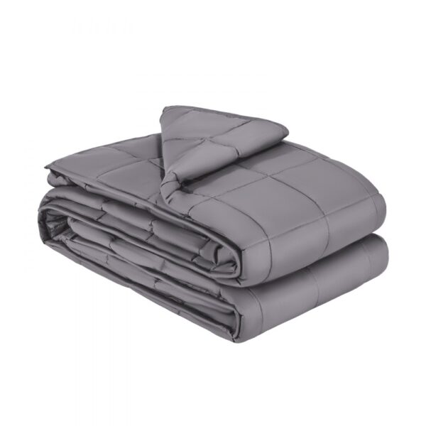 VEVOR Gewichtsdecke, 11,5kg, Therapiedecke 2032x2210mm, schwere Decke aus Baumwolle mit Glasperlen
