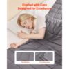 VEVOR Gewichtsdecke, 11,5kg, Therapiedecke 2032x2210mm, schwere Decke aus Baumwolle mit Glasperlen – Bild 4