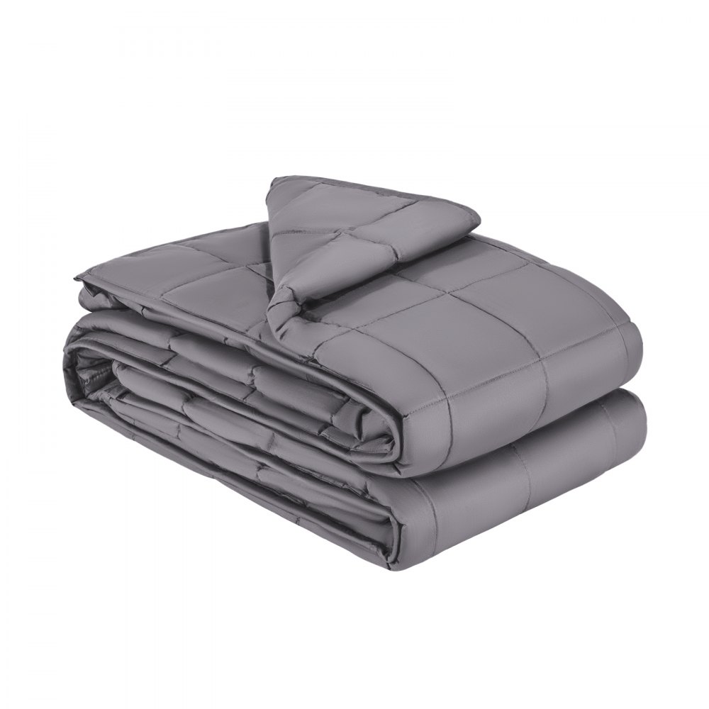 VEVOR Gewichtsdecke, 11,5kg, Therapiedecke 2032x2210mm, schwere Decke aus Baumwolle mit Glasperlen