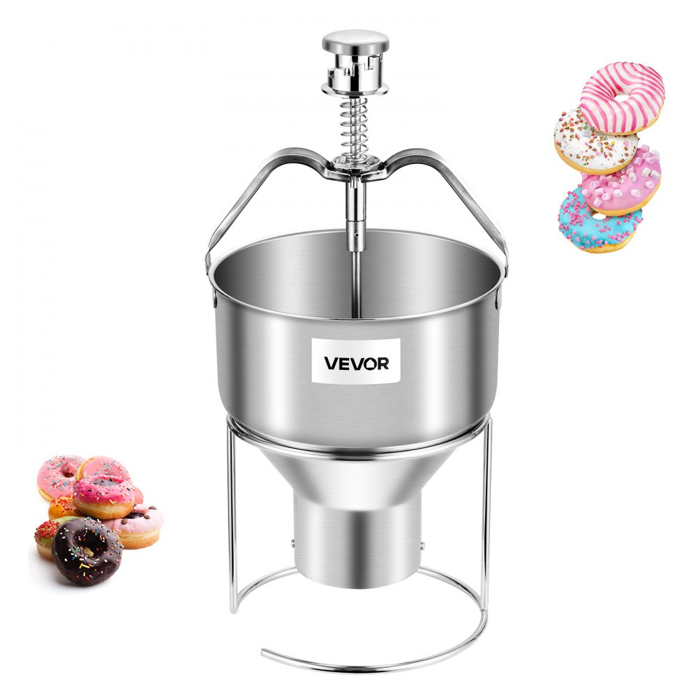 VEVOR Donut-Teigspender manueller Donut-Trichter mit großer Kapazität (2,4 L), für Cafés Bäckereien Küchen
