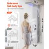 VEVOR Duschpaneel-Turmsystem (5 Modi) mit Regenwasserfall-Duschkopf & LED, mit Handbrause & 4 Körperbrausen – Bild 2 VEVOR Duschpaneel-Turmsystem (5 Modi) mit Regenwasserfall-Duschkopf & LED, mit Handbrause & 4 Körperbrausen – Bild 2
