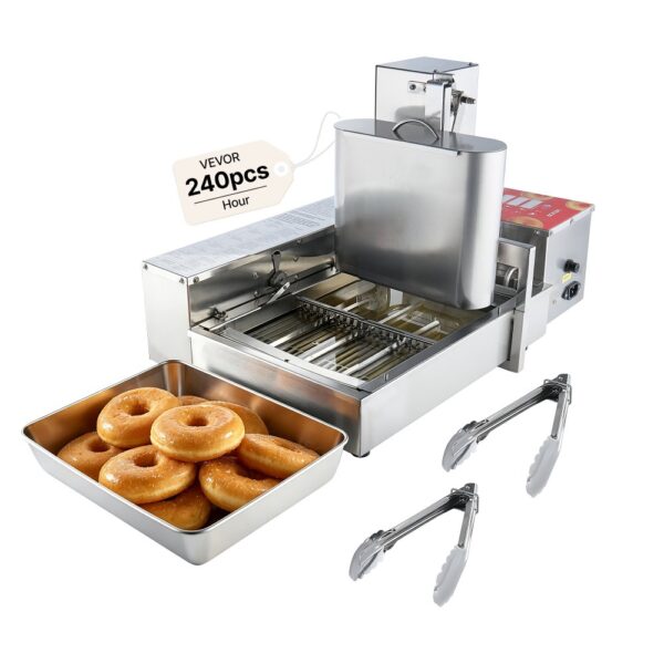 VEVOR Gewerbliche Automatische Donutmaschine, 4-reihige Donutmaschine, 240 Stück/h VEVOR Gewerbliche Automatische Donutmaschine, 4-reihige Donutmaschine, 240 Stück/h