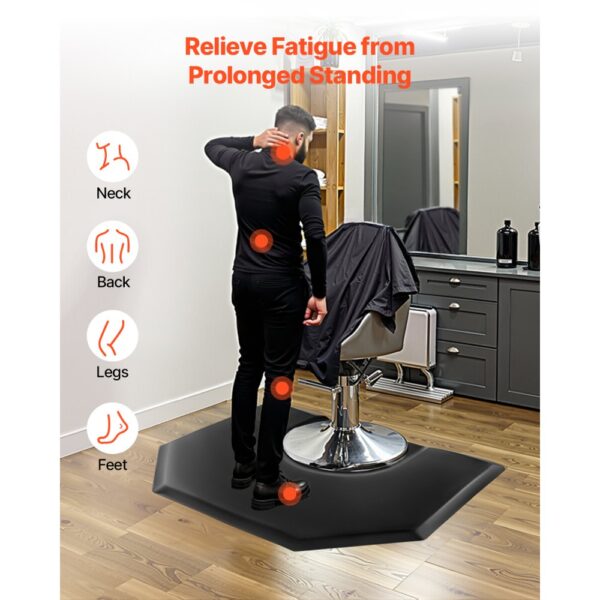 VEVOR Salonmatte für Friseure, 1225x1505 mm, 25 mm dicke Friseursalon-Bodenmatte – Bild 2
