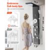 VEVOR Duschpaneel-Turmsystem (6 in 1) mit Regenwasserfall-Duschkopf & LED, Regenmassagesystem zur Wandmontage – Bild 2 VEVOR Duschpaneel-Turmsystem (6 in 1) mit Regenwasserfall-Duschkopf & LED, Regenmassagesystem zur Wandmontage – Bild 2