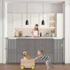 VEVOR einziehbares Babygitter 87 cm hoch, ausziehbar bis 180 cm breit, Gitter für Kinder oder Haustiere