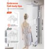 VEVOR Duschpaneel-Turmsystem (3 in 1) mit Regenwasserfall-Duschkopf, Regenmassagesystem zur Wandmontage – Bild 2 VEVOR Duschpaneel-Turmsystem (3 in 1) mit Regenwasserfall-Duschkopf, Regenmassagesystem zur Wandmontage – Bild 2