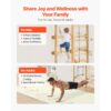 VEVOR schwedische Leiterwand 8 in 1 12-stufiges Kletterspielzeug aus Massivholz 100 kg belastbares – Bild 3