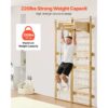 VEVOR schwedische Leiterwand 8 in 1 12-stufiges Kletterspielzeug aus Massivholz 100 kg belastbares – Bild 5