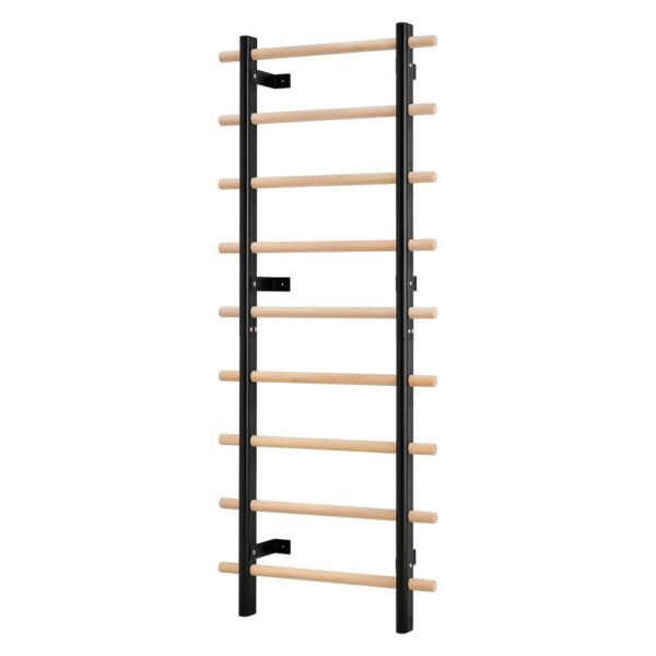 VEVOR schwedische Leiterwand 9-stufiges Kletterspielzeug Wandturnhalle aus Massivholz + Karbonstahl 150 kg