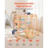 VEVOR Indoor Spielplatz Klettergerüst (7 in 1) aus Holz – Bild 5