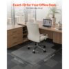 VEVOR Stuhlmatte Stuhlteppich (1230 x 914 mm) Bürostuhlmatte für kurzflorige Teppichböden – Bild 2