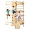 VEVOR schwedische Leiterwand 9 in 1 12-stufiges Kletterspielzeug aus Massivholz 100 kg belastbares