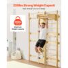 VEVOR schwedische Leiterwand 9 in 1 12-stufiges Kletterspielzeug aus Massivholz 100 kg belastbares – Bild 5