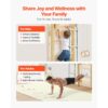 VEVOR schwedische Leiterwand 4 in 1 8-stufiges Kletterspielzeug aus Massivholz 100 kg belastbares – Bild 3