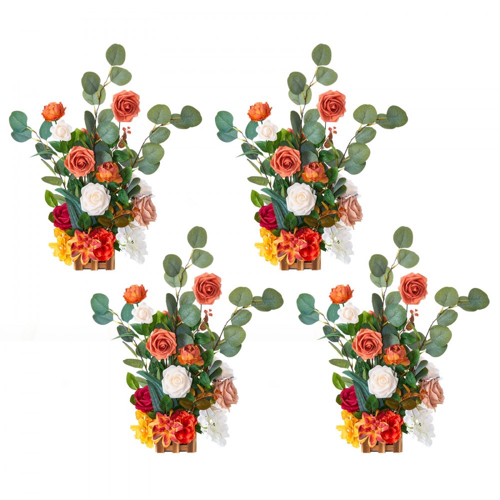 VEVOR Künstliche Blumenarrangements, 4 Stück, 450x250x250 mm Kunstblumendekorationen