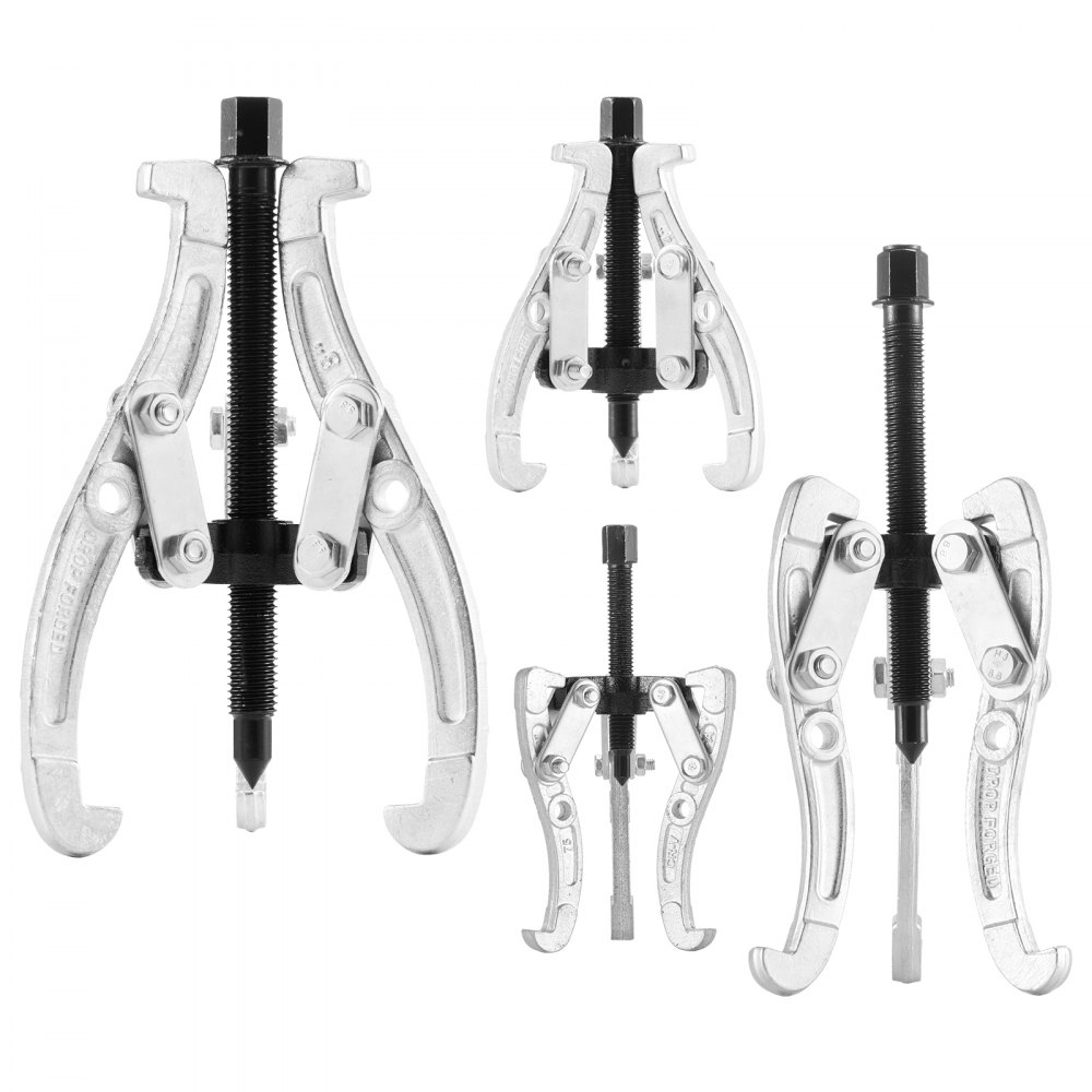 VEVOR Zahnradabzieher Set, 3/4/6/8 Zoll 3-Backen-Lagerabzieher mit umkehrbaren Backen