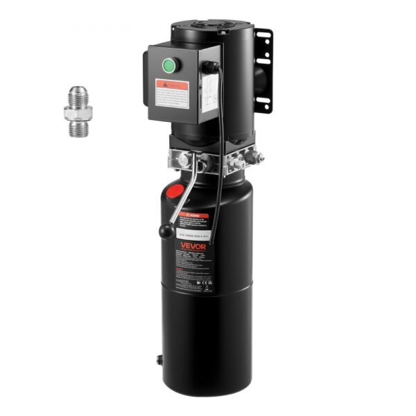 VEVOR Hydraulikpumpe Hydraulikaggregate AC 220 V, 10 Qt einfachwirkende Hydraulikeinheit, 6,3 L/min Ölfluss VEVOR Hydraulikpumpe Hydraulikaggregate AC 220 V, 10 Qt einfachwirkende Hydraulikeinheit, 6,3 L/min Ölfluss