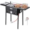 VEVOR Propan-Fritteuse Outdoor gewerbliche Fritteuse mit 2 Tanks (9 L x 2) VEVOR Propan-Fritteuse Outdoor gewerbliche Fritteuse mit 2 Tanks (9 L x 2)